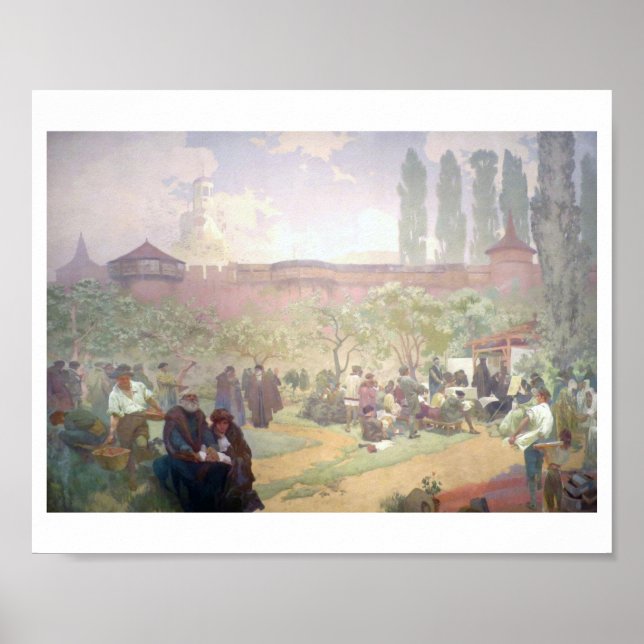 #15 Printing of the Bible of Kralice in Ivancice Poster (Front)