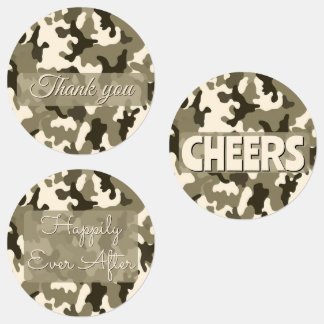 15-set Camouflage Earthy Shades of Brown & Tan