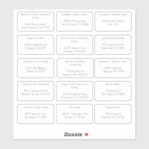 15 Simple Individual Guest Name Address