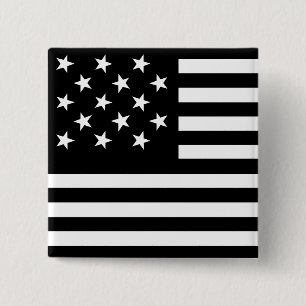 15 Star Us Flag Cm Square Badge