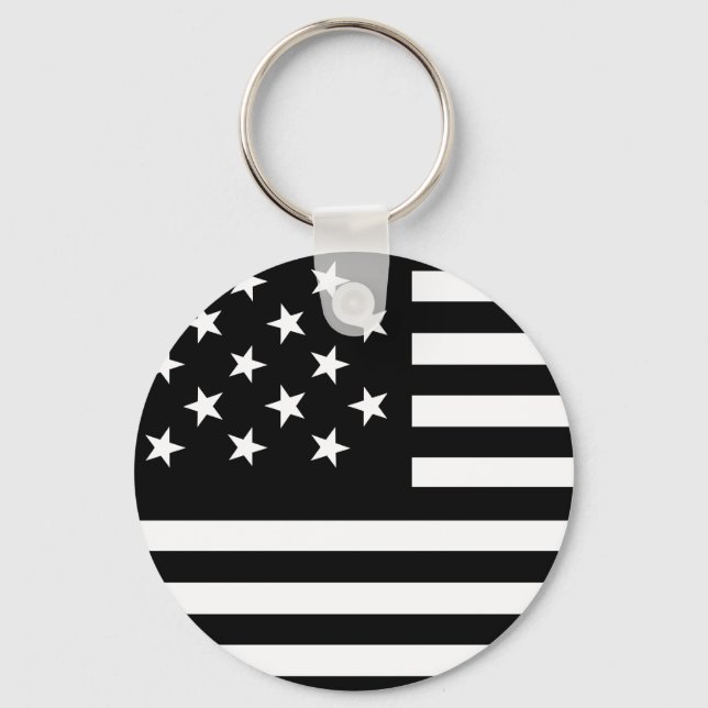 15 Star Us Flag Key Ring (Front)