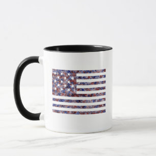 15 Star Us Flag Mug