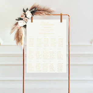 15 Table simple elegant wedding seating chart