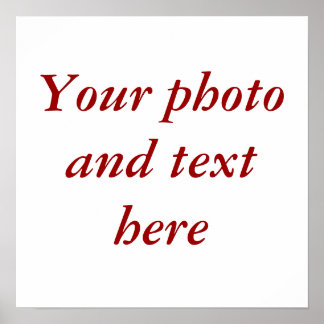 15"x15" personalised canvas poster