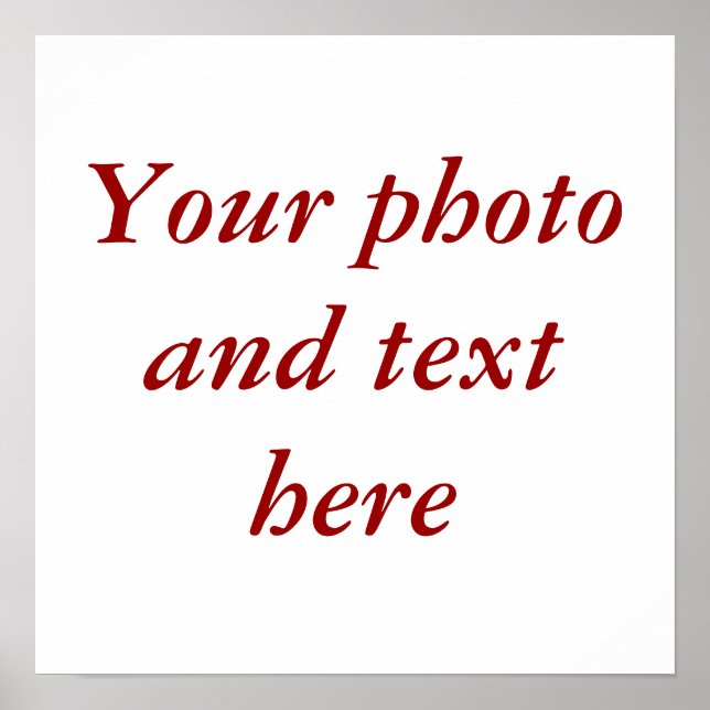 15"x15" personalised canvas poster (Front)