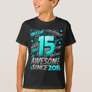 15 Year Old For Boys 15th Birthday Boy 15 Year Old T-Shirt