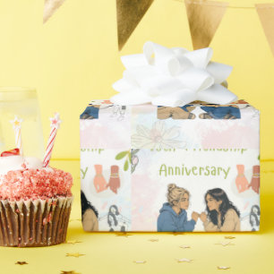 15 Years of Friendship & Counting Best Friends Wrapping Paper