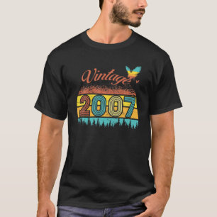 15 Years Old Boys Girls Vintage 2007 15Th Birthday T-Shirt