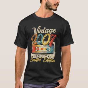 15 Years Old Vintage 2007 Cassette Tape Retro 15Th T-Shirt