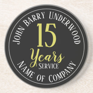 15 Years Service Staff Award Coaster