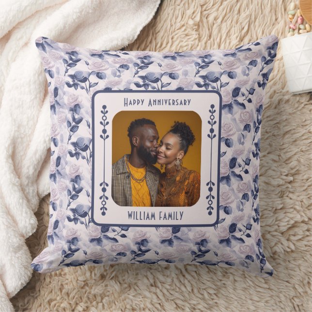 15Th Anniversary Gift Throw Pillow (Blanket)