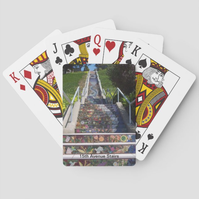15th Avenue Stairs Playing Cards (Back)