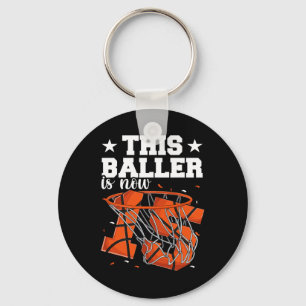15th Birthday Basketball Boys Key Ring