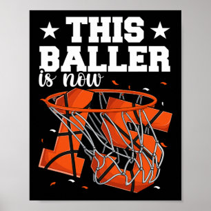 15th Birthday Basketball  Boys Poster