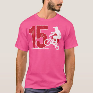 15Th Birthday Bmx Boy Fifn Year Old Bmx Rider Birt T-Shirt