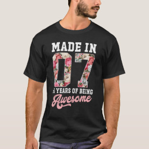 15th Birthday Born In 2007 15 Year Old Girls Teen T-Shirt