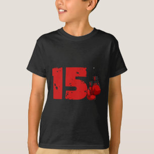 15th Birthday Boxing Fifteen Year Old Boxer Birthd T-Shirt