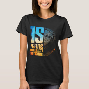15th Birthday Boys Basball Player Basball 15 Years T-Shirt