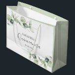 15th Birthday Eucalyptus Greenery Quinceanera Large Gift Bag<br><div class="desc">TIP: Matching items available in this collection. Our botanical eucalyptus birthday collection features watercolor foliage and modern typography in dark grey text. Use the "Customise it" button to further re-arrange and format the style and placement of text. Could easily be repurpose for other special events like anniversaries, baby shower, birthday...</div>