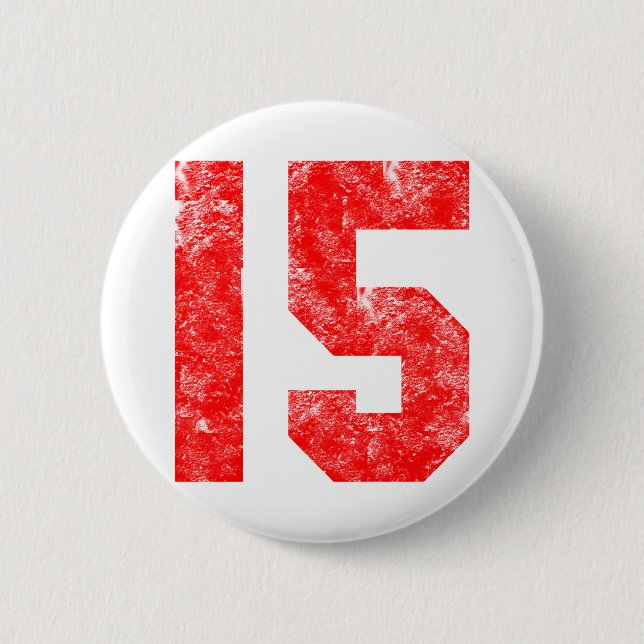 15th Birthday Gifts 6 Cm Round Badge (Front)