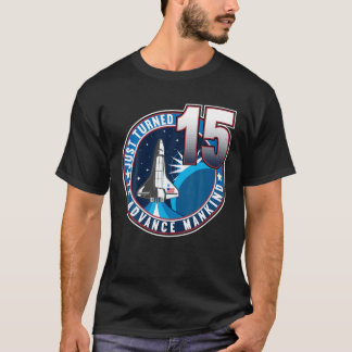 15Th Birthday I To Advance Mankind I Kids Astronau T-Shirt