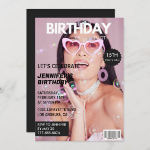 15th birthday invitations for her Magazine Cover