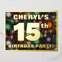 15th Birthday Party: Bold, Colourful Fireworks Loo