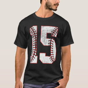 15th Birthday Party Fifteen 15 Year Old Baseball B T-Shirt