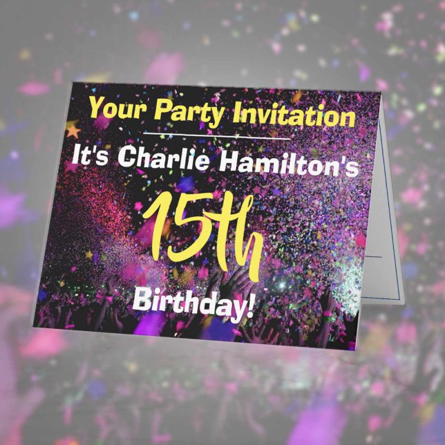 15th Birthday Party Invitation (Creator Uploaded)