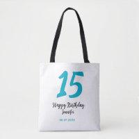 15th birthday quiencenera add date year blue templ