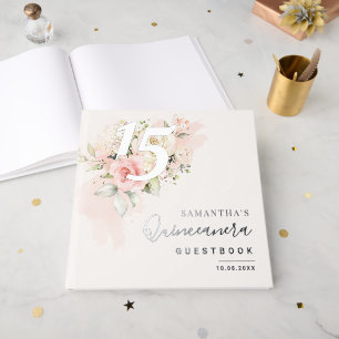 15th Birthday Quinceanera Celebration Guest Book