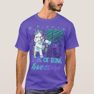 15th Birthday Shirt 15 Year Old Girl Flossing Unic