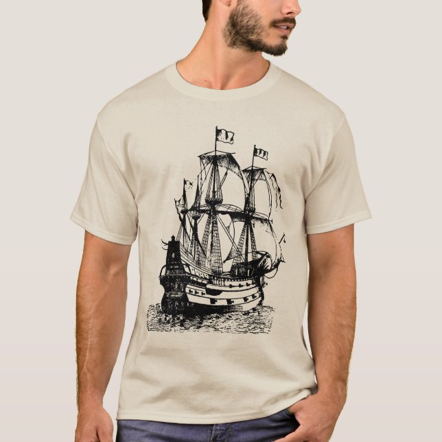 15th Century Galleon T-Shirt (Front)