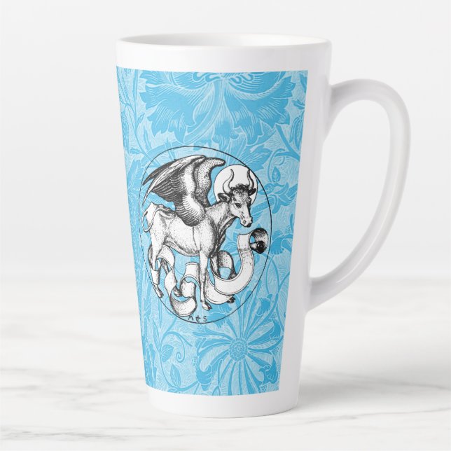 15th Century St Luke's Emblem Winged Bull Latte Mug (Right)