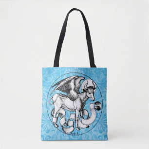 15th Century St Luke's Emblem Winged Bull Tote Bag