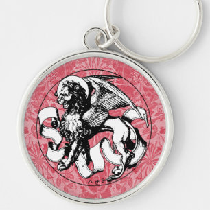 15th Century St Mark's Emblem Winged Lion Key Ring