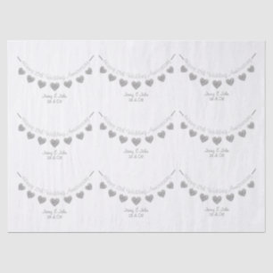 15th Wedding Anniversary crystal tissue paper