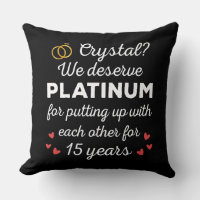 15th Wedding Anniversary I - Crystal Funny Couple