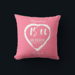 15th Wedding anniversary traditional crystal Cushion<br><div class="desc">If you would like any help customising this design please contact me,  there is an ask this designer button,  just below this text. Aromantic heart brush stroke design for people celebrating 15th wedding anniversary. crystal is the traditional gift for this occasion.</div>