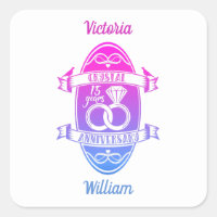 15th Year traditional crystal wedding anniversary