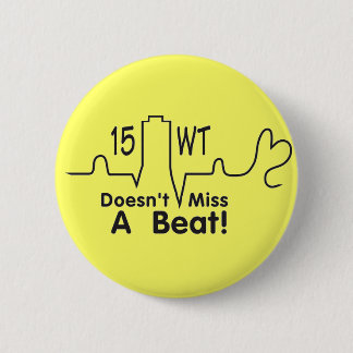 15tower 6 cm round badge