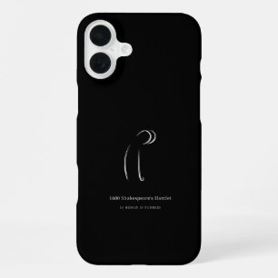 1600 Shakespeare's Hamlet Minimalist iPhone 16 Plus Case