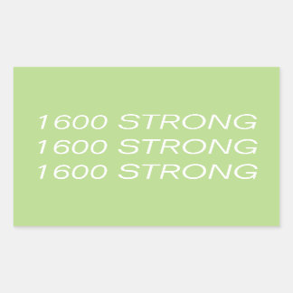 1600 STRONG STICKER
