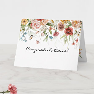 1600s Dutch Floral Drop Congratulations Card