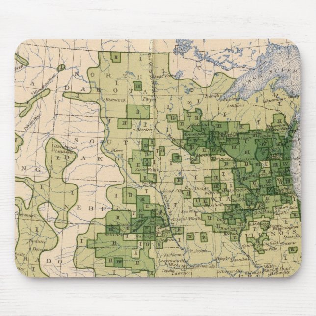 160 Rye/sq mile Mouse Pad (Front)