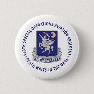 160th SOAR - Night Stalkers 6 Cm Round Badge
