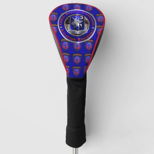 160th “SOAR NIGHTSTALKERS” Customised  Golf Head Cover (Front)