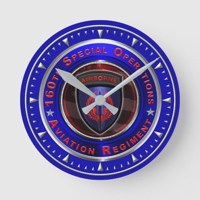 160th “SOAR NIGHTSTALKERS” Round Clock (Front)