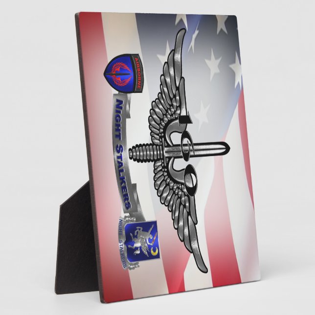 160th Special Operations Aviation NIGHT STALKERS  Plaque (Side)