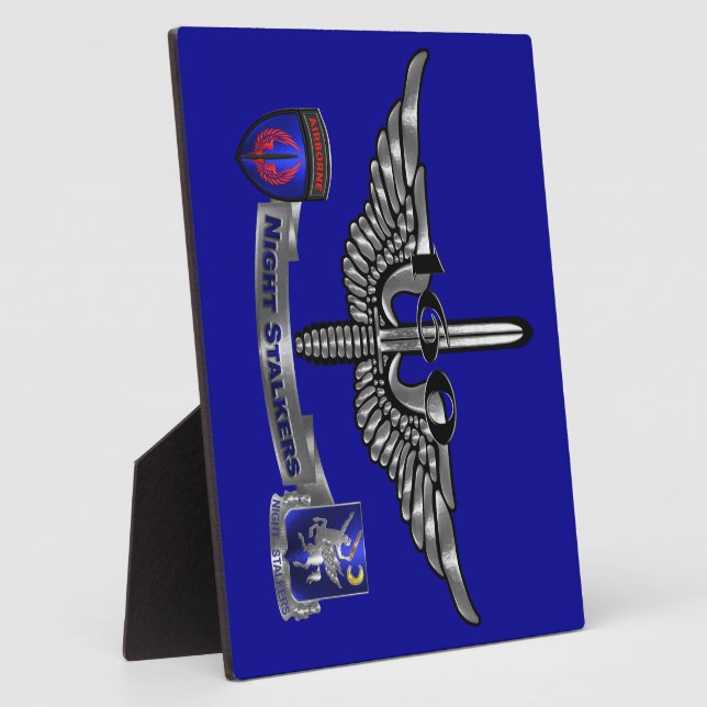 160th Special Operations Aviation NIGHT STALKERS Plaque (Side)